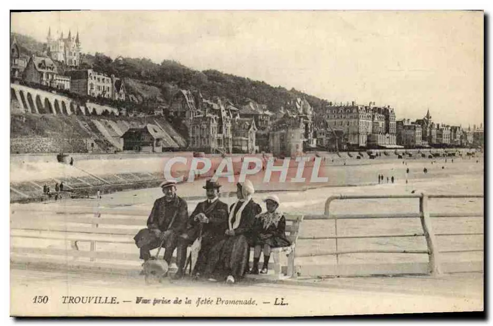 Trouville — Ansicht vom Promenadenpier — L.L. - Vorderseite