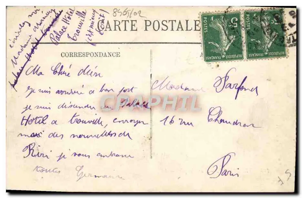 Trouville — Vista geral — LL. n°175 - Verso
