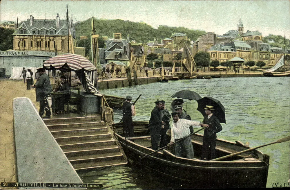 Trouville — O bote durante maré alta. — L.V. & CH, n°26 - Frente