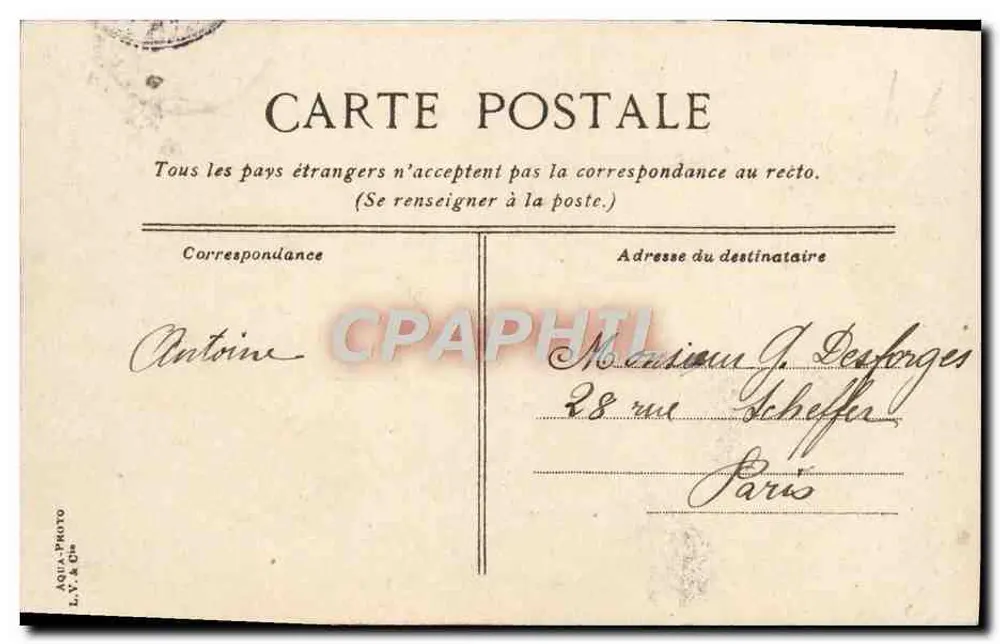 TROUVILLE — O bac à marée baixa — editor L.Y. & Cie, n°15 - Verso