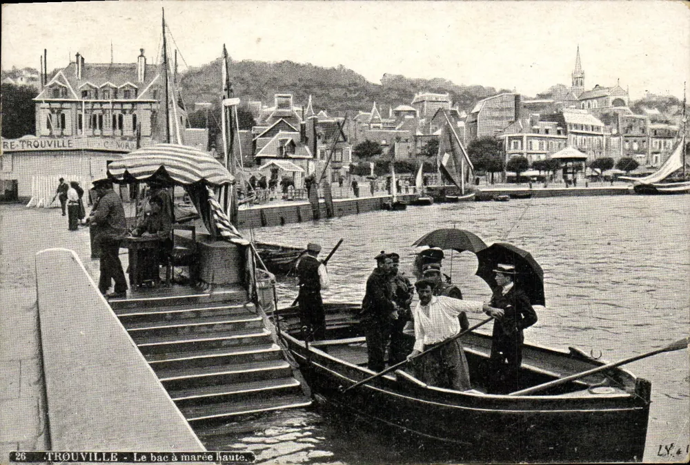 Trouville - O bote à maré alta. - L.V. & Cie, n°26 - Frente