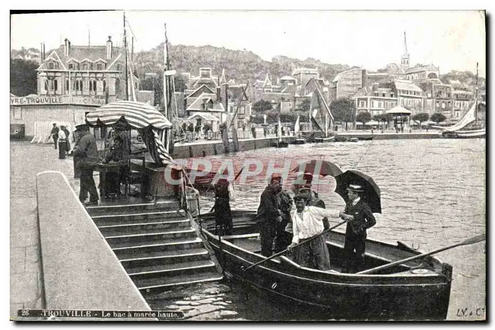 Trouville - O barco à maré alta — editor L.N. & Cie, n°26 - Frente
