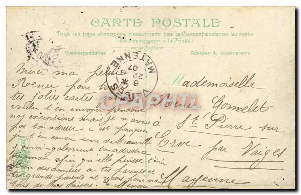 Trouville - O barco em maré baixa — CPAPHIL n°15 - Verso