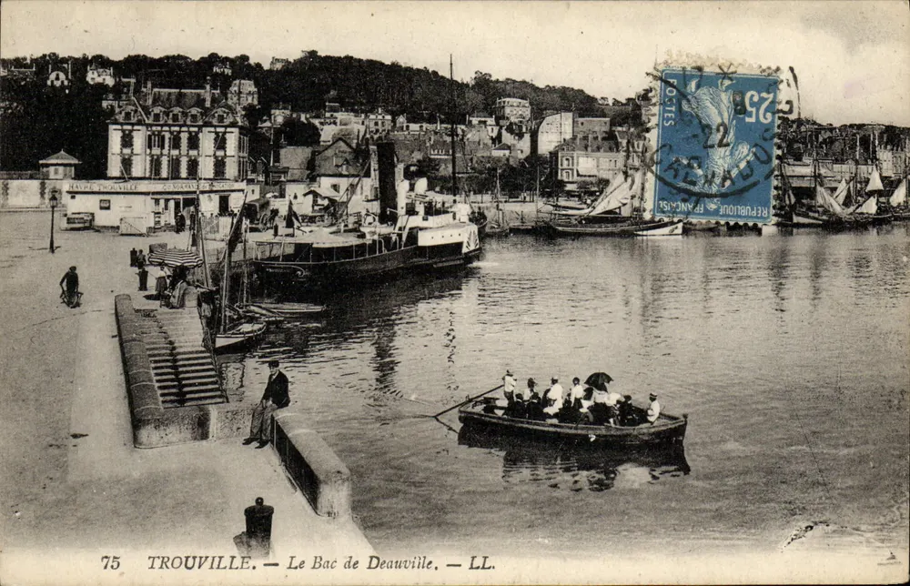 Trouville — Der Fährverkehr nach Deauville — LL. — N°75 - Vorderseite