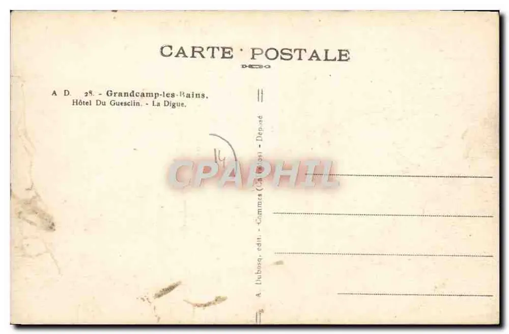 Hôtel Du Guesclin — Die Digue — Grandcamp-les-Bains - Rückseite