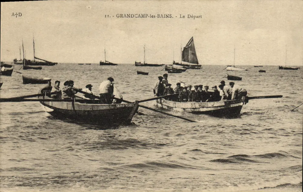 Grandcamp-les-Bains — Die Abfahrt — A+D, n° II - Vorderseite