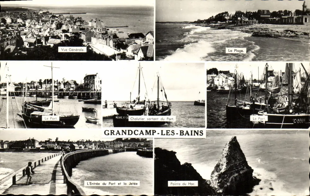 Grandcamp-les-Bains — Allgemeiner Blick, Der Strand, Der Hafen, Pointe du Hoc — Verlag Artaud & Fils, Nantes - Vorderseite