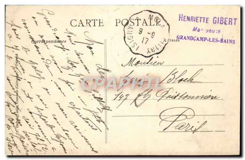 Grandcamp-les-Bains (Calvados) — Die Strandvillen — Ostseite — A+D 26 - Rückseite