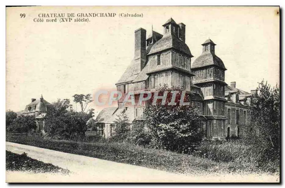 Schloss Grandchamp (Calvados) — Nordseite (16. Jahrhundert) — Serie 99 - Vorderseite