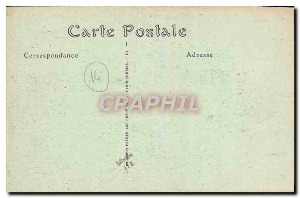 Schloss Grandchamp (Calvados) — Nordseite (16. Jahrhundert) — Serie 99 - Rückseite