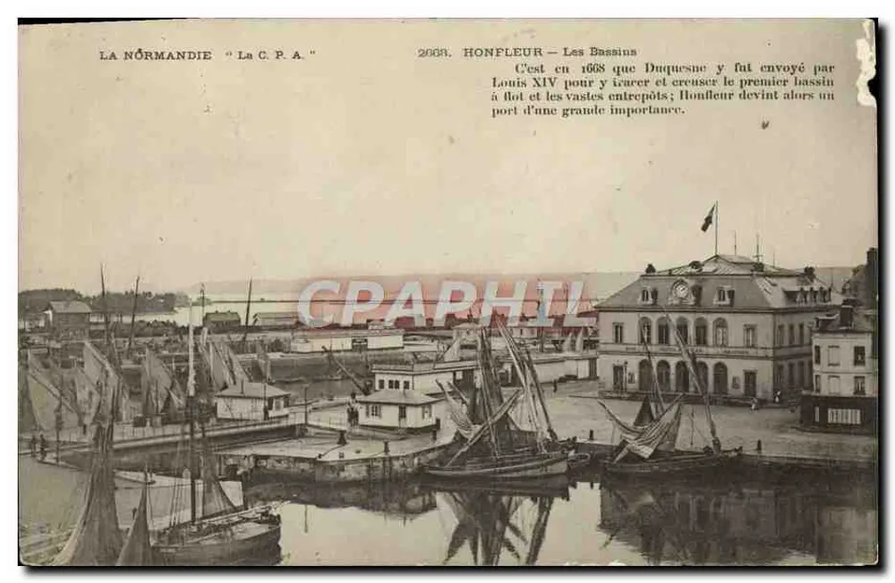 Honfleur — Les Bassins — La C.P.A. n°2068 - Frente