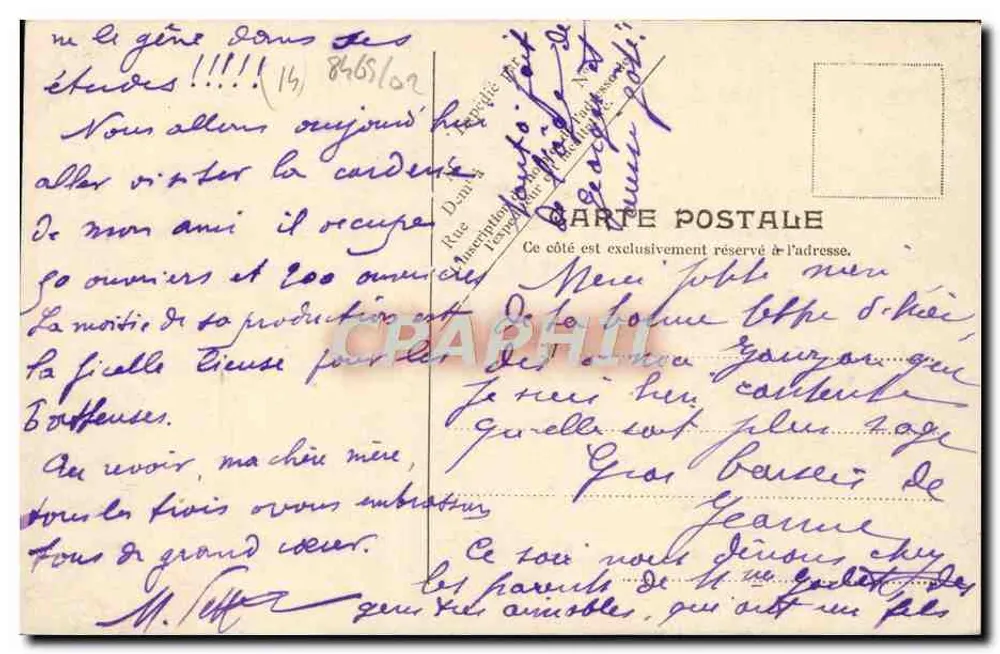 Honfleur — El Calvario de la Côte de Grâce — V.P. París, No. 4 - Reverso