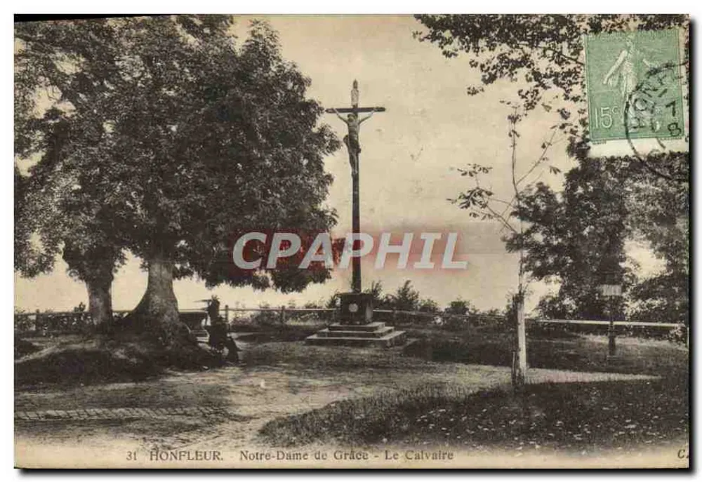 Honfleur. Nossa Senhora da Graça - O Calvário — editor C. (nº 31) - Frente