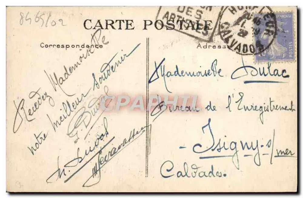 Honfleur — A Capela Nossa Senhora da Graça — G. F. La Hogue - Verso