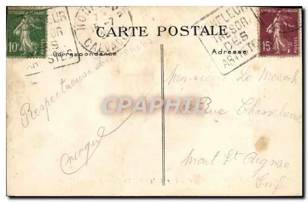 Honfleur — Innenansicht der Kapelle Notre-Dame de Grâce — La Hâvre, n°87 - Rückseite