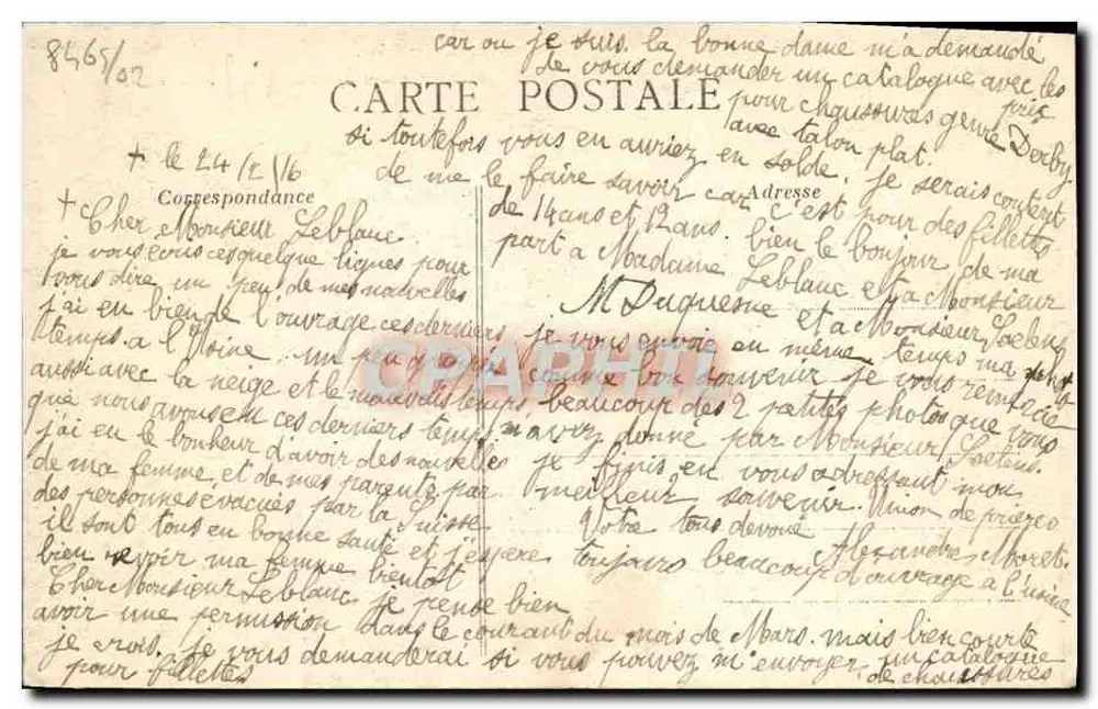 Honfleur — Capela de Nossa Senhora — Coleção A1 - Verso