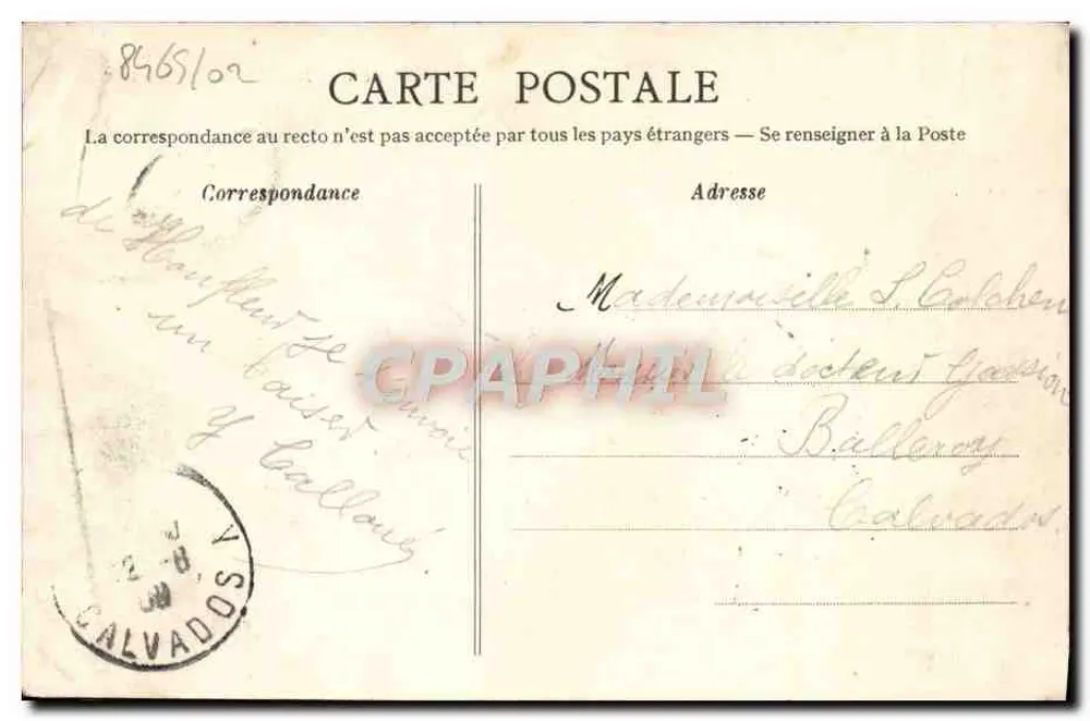Honfleur — Capela de Nossa Senhora da Graça — Coleção AD - Verso