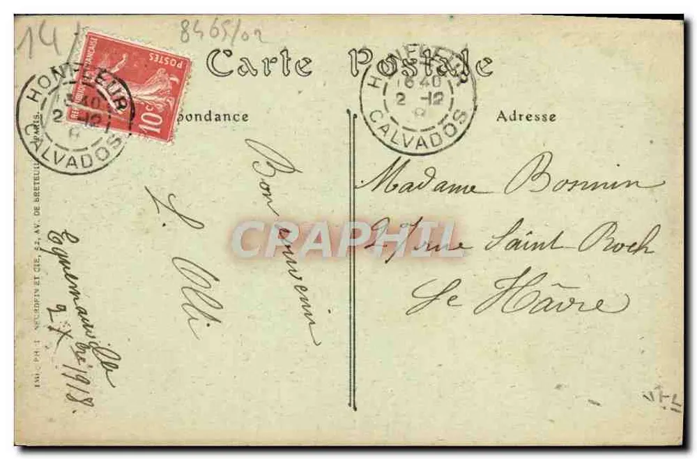 Honfleur — Cappella di Nostra Signora della Grazia — ND. Fot. - Verso