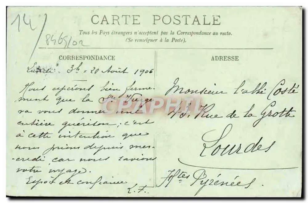 Honfleur — Nossa Senhora da Graça — LL. - Verso