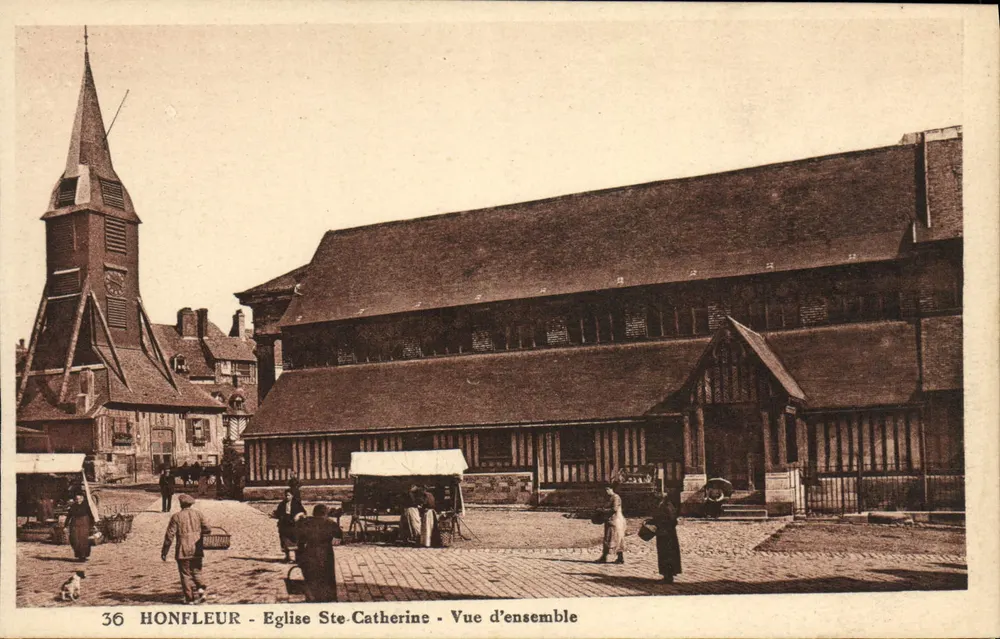 Honfleur - Igreja de Santa Catarina - Vista geral - Frente