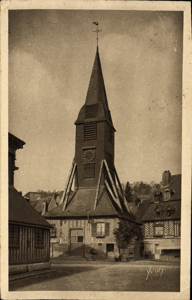 Igreja de Santa Catarina — Honfleur (Outro Espectáculo) — Edição de Arte Yvon, n°5 - Frente
