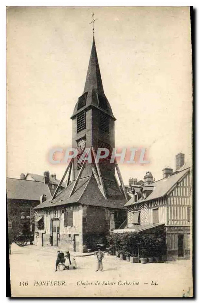 Honfleur — Torre da Igreja de Santa Catarina — LL, n°146 - Frente
