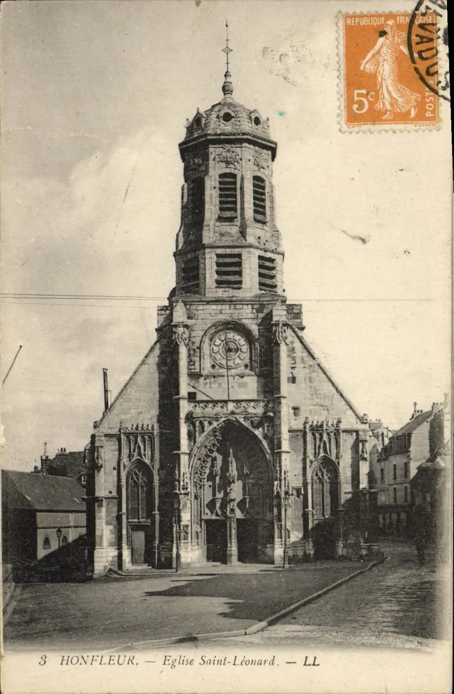 Honfleur — Igreja de São Léonardo — LL - Frente