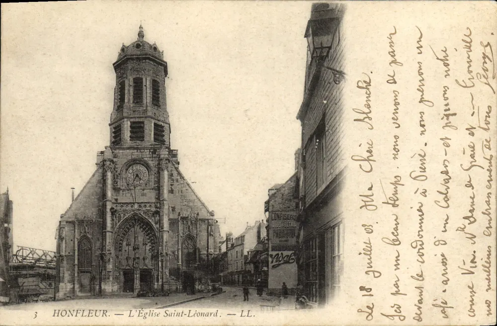 Honfleur — A Igreja de São Leão — LL. N°3 - Frente
