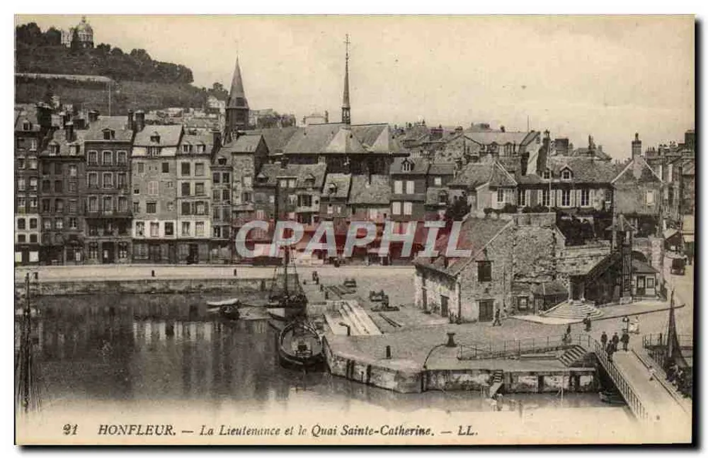 Honfleur — La Lieutenante und Quai Sainte-Catherine — LL. n°31 - Vorderseite