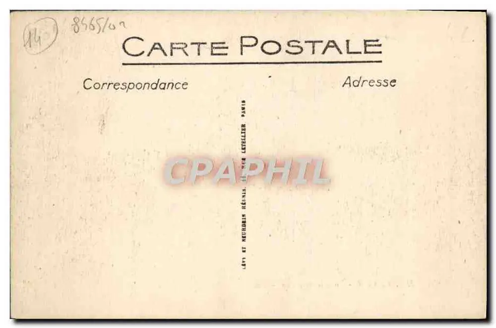 Honfleur - A Lieutenantance — editor LL, n° 138 - Verso