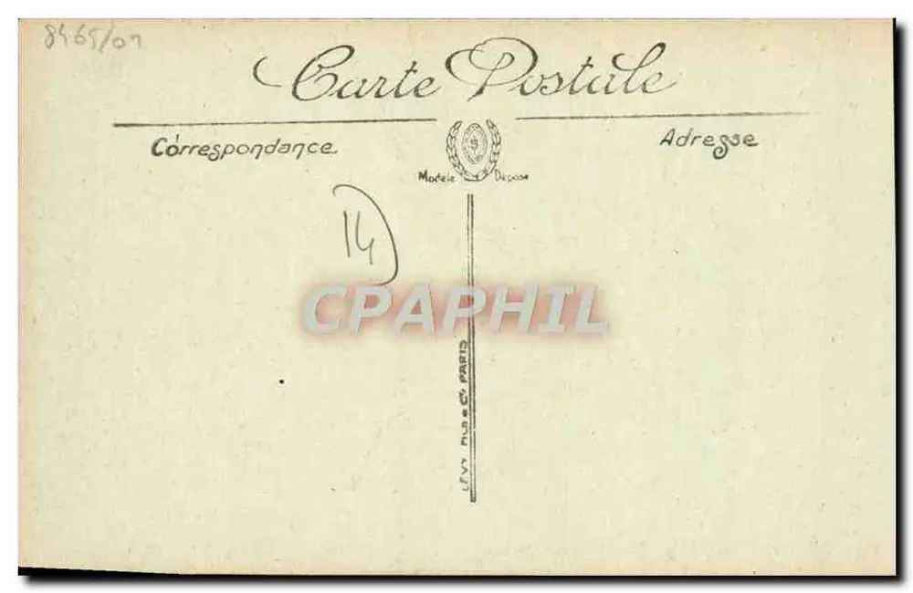 Honfleur — A Lieutenante — LL. — N° 138 - Verso
