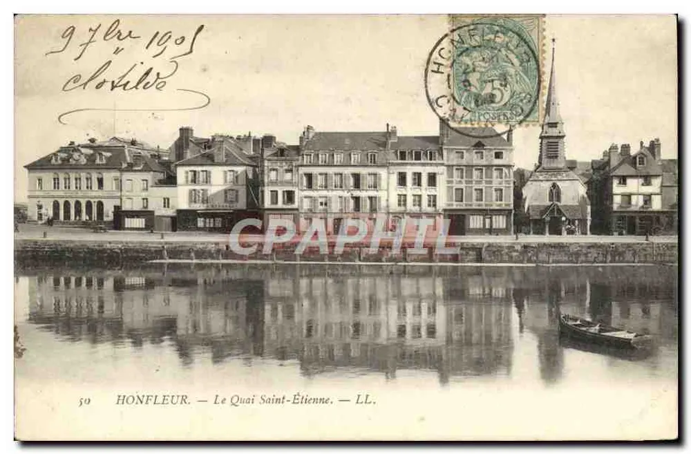 Honfleur — O Cais Saint-Étienne — LL. - Frente