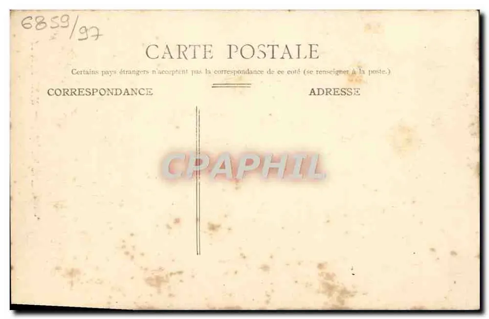 Honfleur — A Igreja de São Etienne — Editor anônimo, número de série não visível - Verso