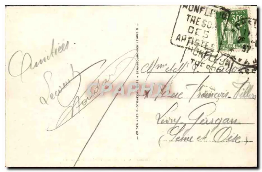 Honfleur - A Lieutenante (antigas fortificações) — ND - Verso