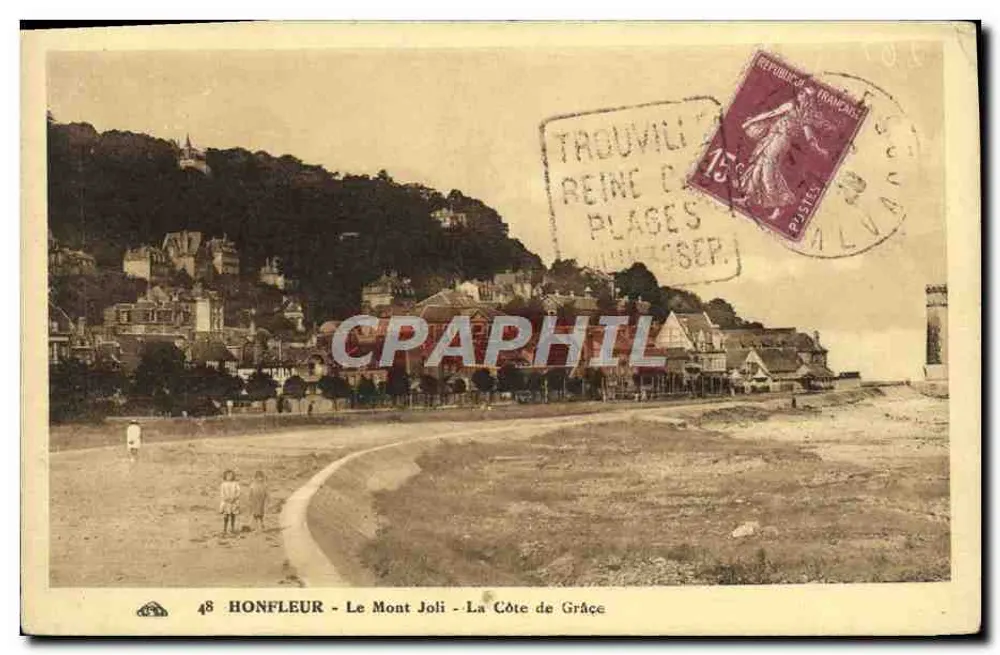 Honfleur - Mont Joli - La Côte de Grâce — Verleger: Op. Albacienne des Arts Normands, Straßburg — n° 48 - Vorderseite