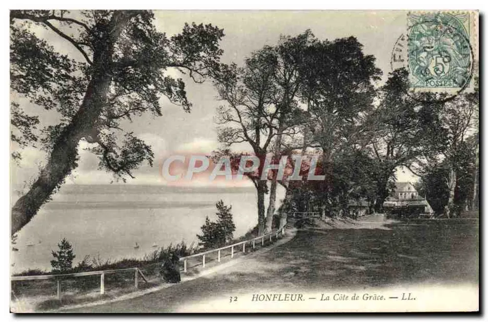 Honfleur — A Côte de Grâce — LL. — n°32 - Frente