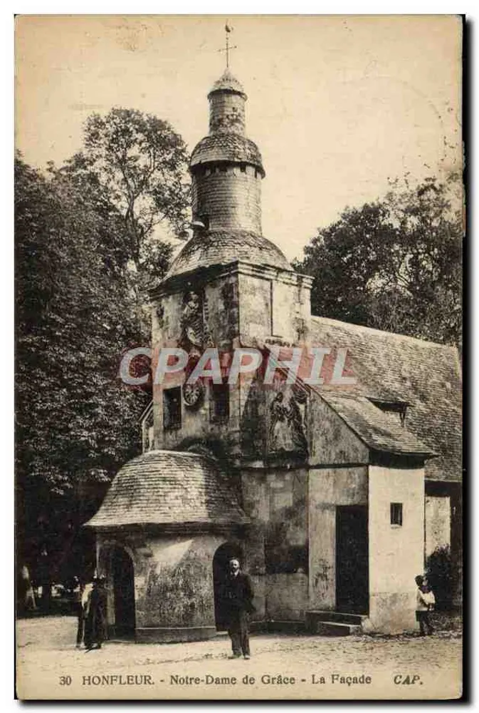 Honfleur - Nossa Senhora da Graça - A Fachada - CAF. n°30 - Frente