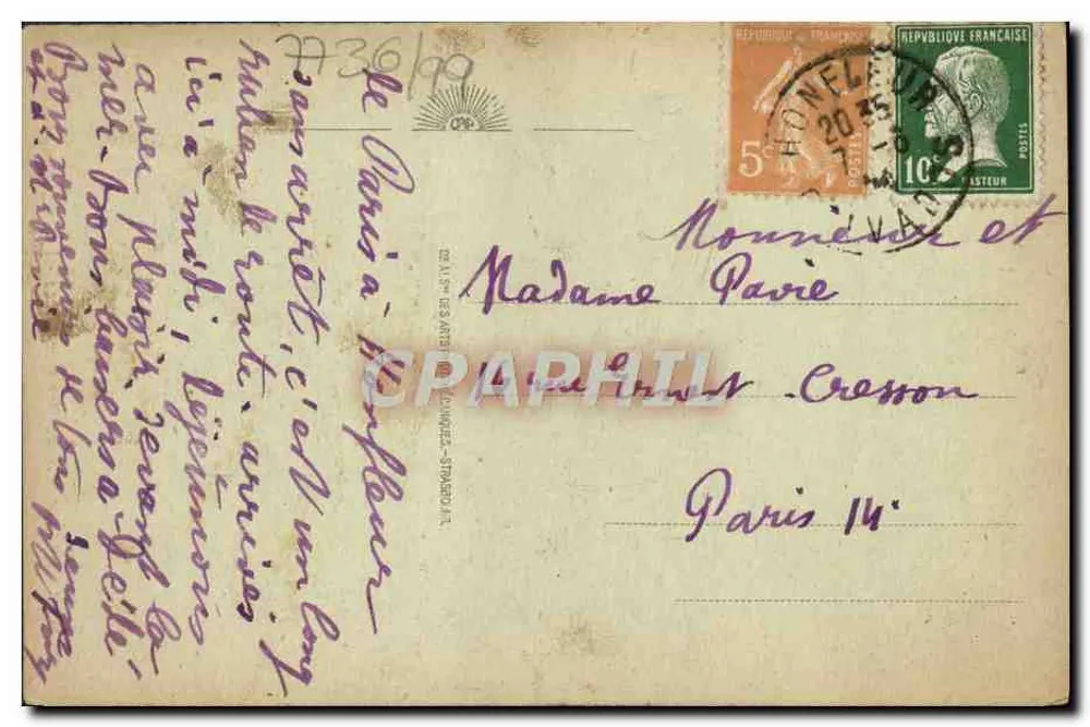 Honfleur - Nossa Senhora da Graça - A Fachada - CAF. n°30 - Verso