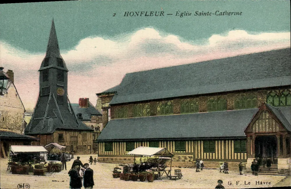 Honfleur — Igreja de Santa Catarina — G. F. Le Havre - Frente