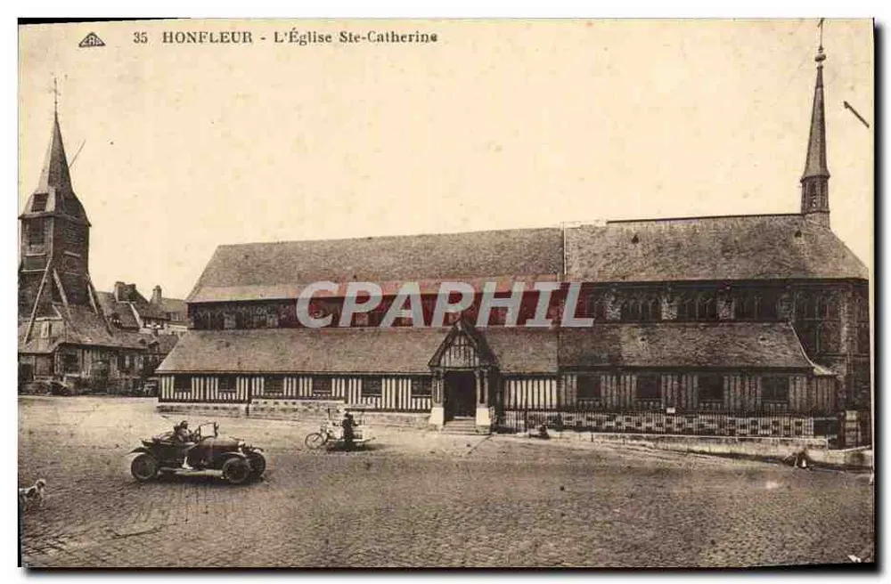 Honfleur - A Igreja de Santa Catarina — editor: Ateliers des Arts Photographiques - Grensbourg - Frente