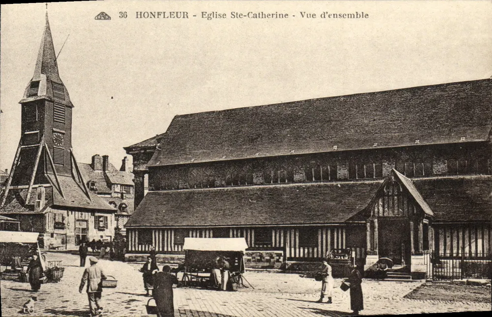 Honfleur - Igreja de Santa Catarina - Vista geral - Frente