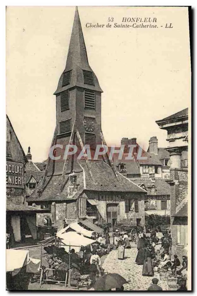 Honfleur — Campanario de Santa Catalina — LL, n°53 - Anverso