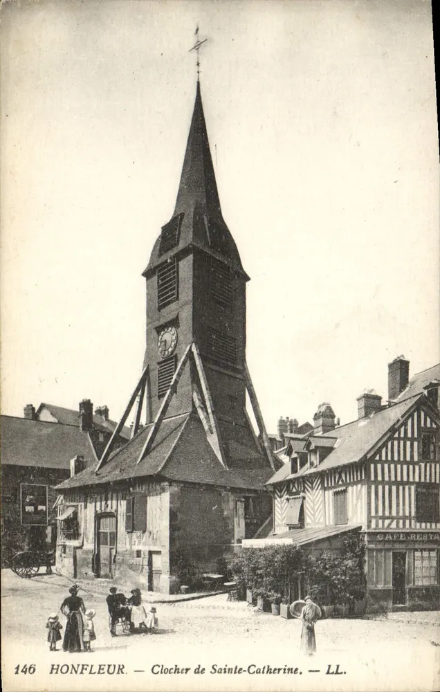 Honfleur — Torre da Igreja de Santa Catarina — LL. n°146 - Frente