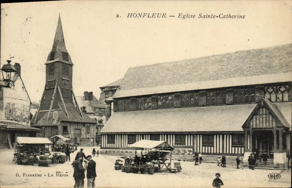 Honfleur — Igreja de Santa Catarina — G. Forestier - Le Havre - Frente