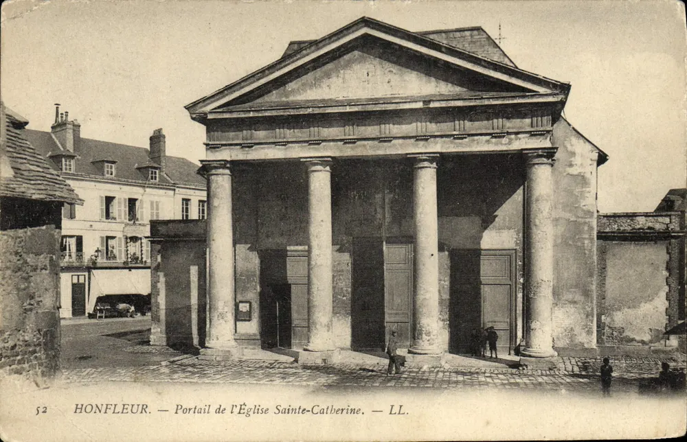 Honfleur — Portail de l'Église Sainte-Catherine — LL. n° 52 - Recto