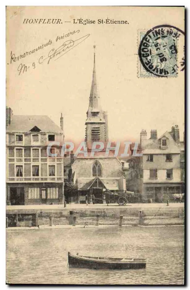 Honfleur — A Igreja de São Etienne — Editor não identificado - Frente
