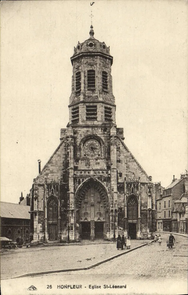 Honfleur — Igreja de Saint-Léonard — n° 26 - Frente