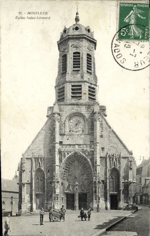 Honfleur — Igreja de São Leão — Editora não identificada, n° 22 - Frente