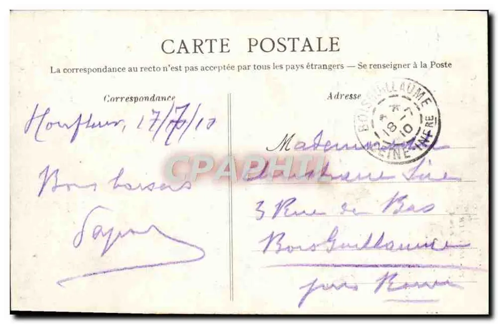 Honfleur — Igreja de São Leão — Editora não identificada, n° 22 - Verso