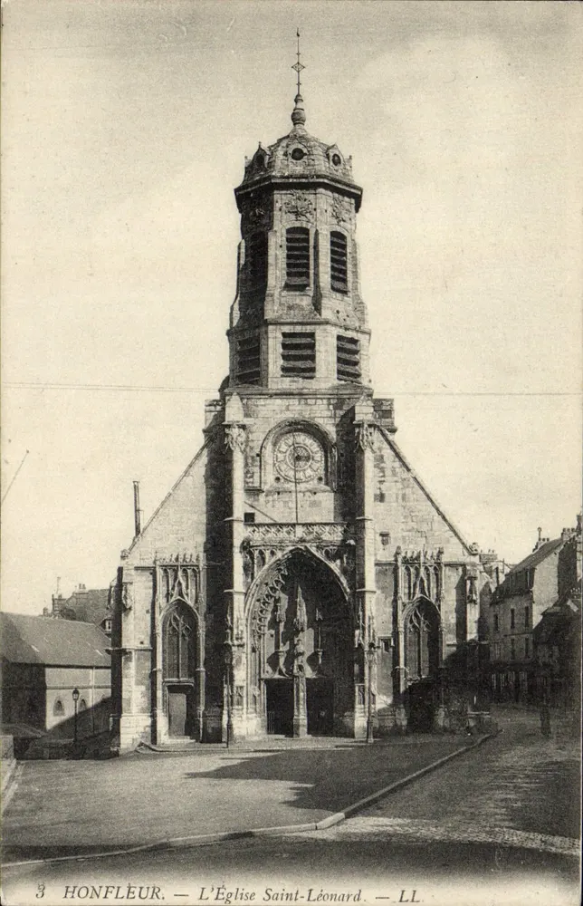 Honfleur — A Igreja de São Leão — LL - Frente